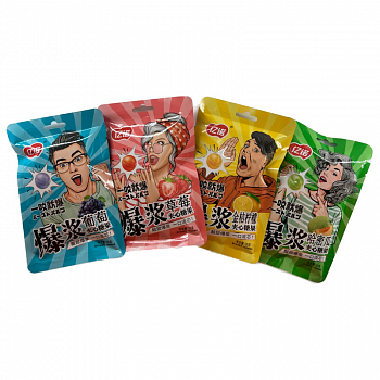 Конфеты Yinuo Кислые с начинкой 25гр 1шт/20уп