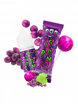 Жидкость для ЭСДН Slurm SALT "Lolli' Grape / Кислый Виноградный Чупа Чупс" 10мл 15мг.